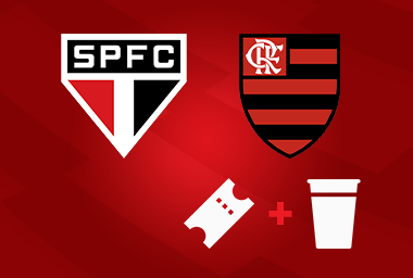 São Paulo FC x Flamengo – Ingresso + Copo Oficial do Jogo