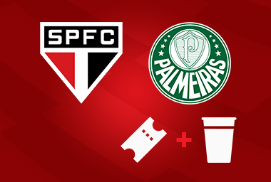 São Paulo FC x Palmeiras- Ingresso + Copo Comemorativo – 1º Lote