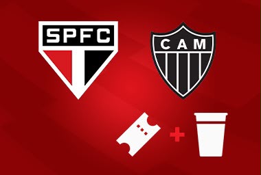 São Paulo FC x Atlético Mineiro - Ingresso + Copo Comemorativo