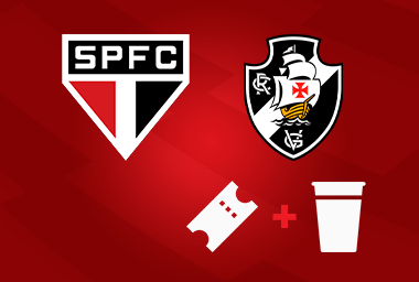 São Paulo FC x Vasco da Gama - Ingresso + Copo Comemorativo