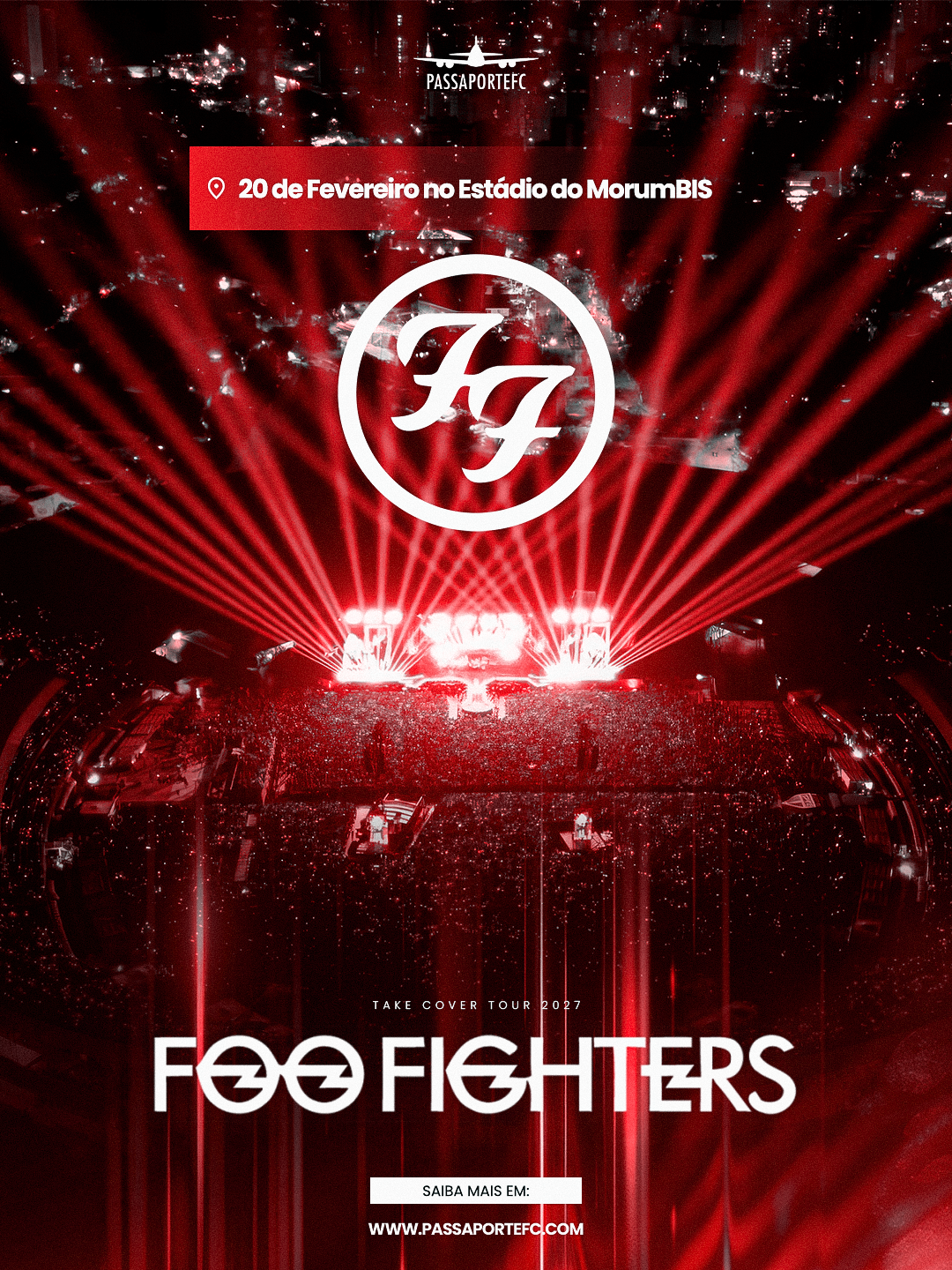 FOO FIGHTERS TAKE COVER TOUR – 20/02/2027 – Esquenta + Pista Premium